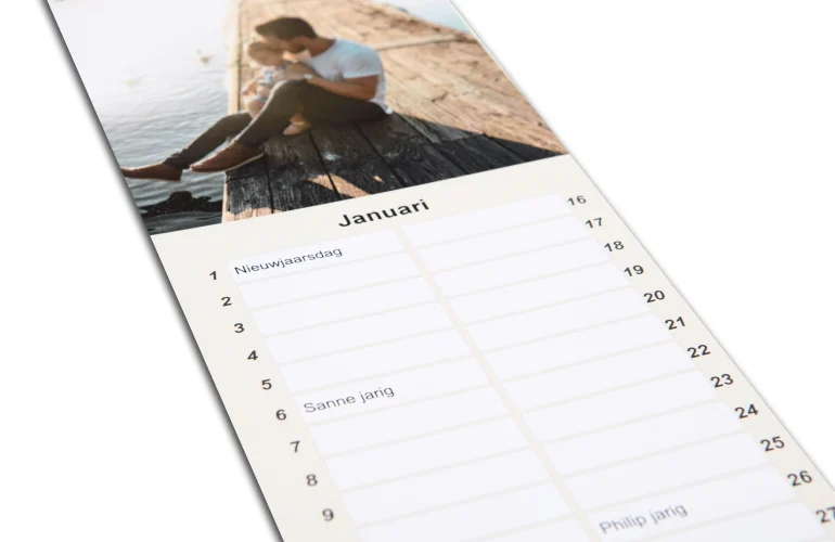Ontwerp zelf een persoonlijke verjaardagskalender